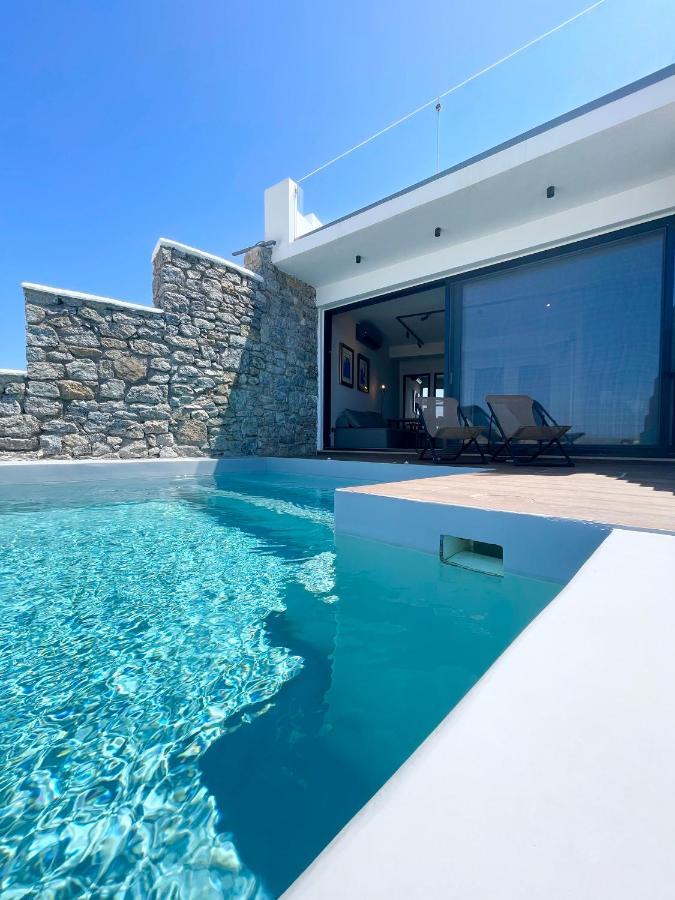 Luxury House With Private Pool At Elia Beach Mykonos Town Kültér fotó