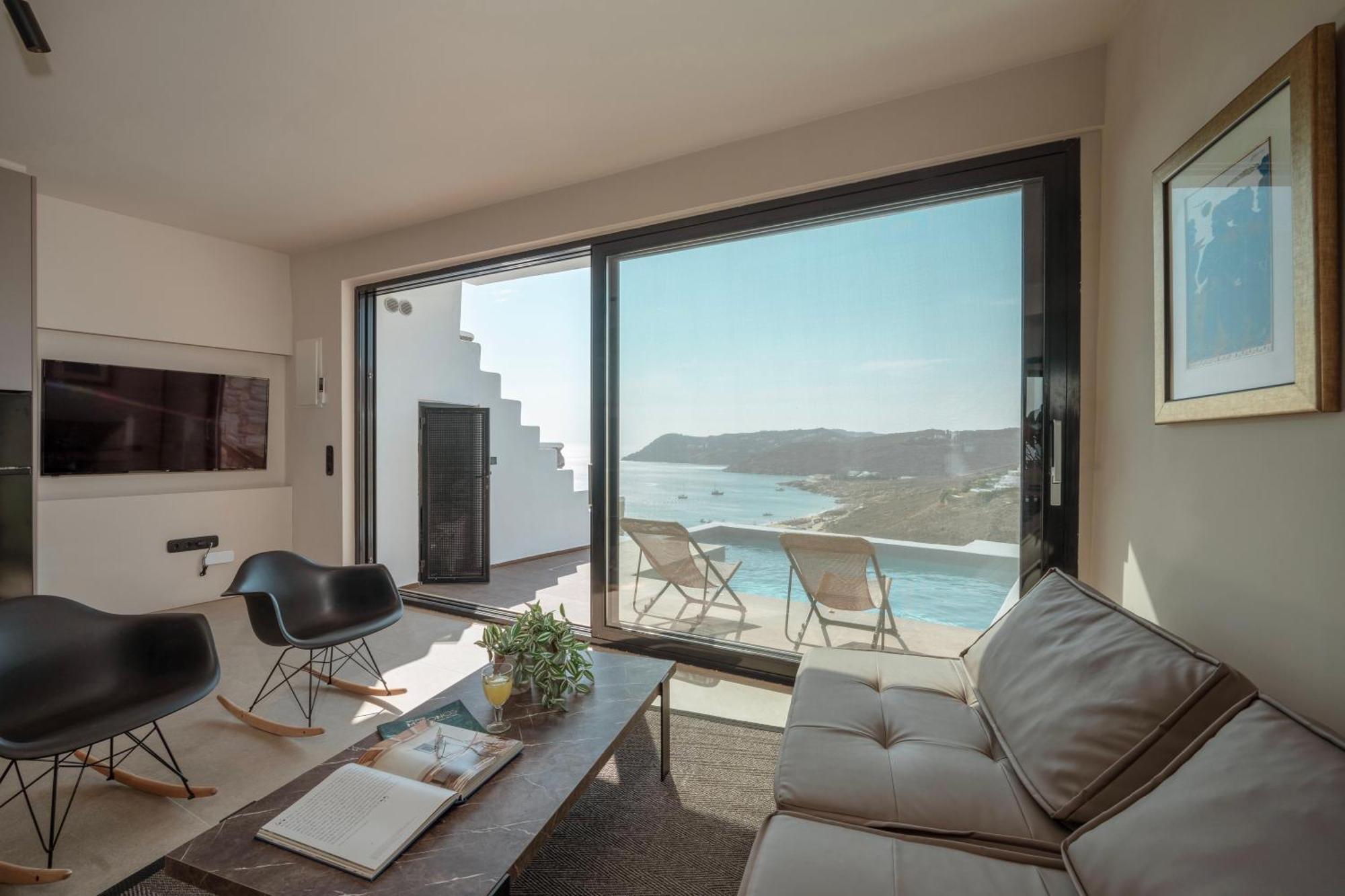 Luxury House With Private Pool At Elia Beach Mykonos Town Kültér fotó