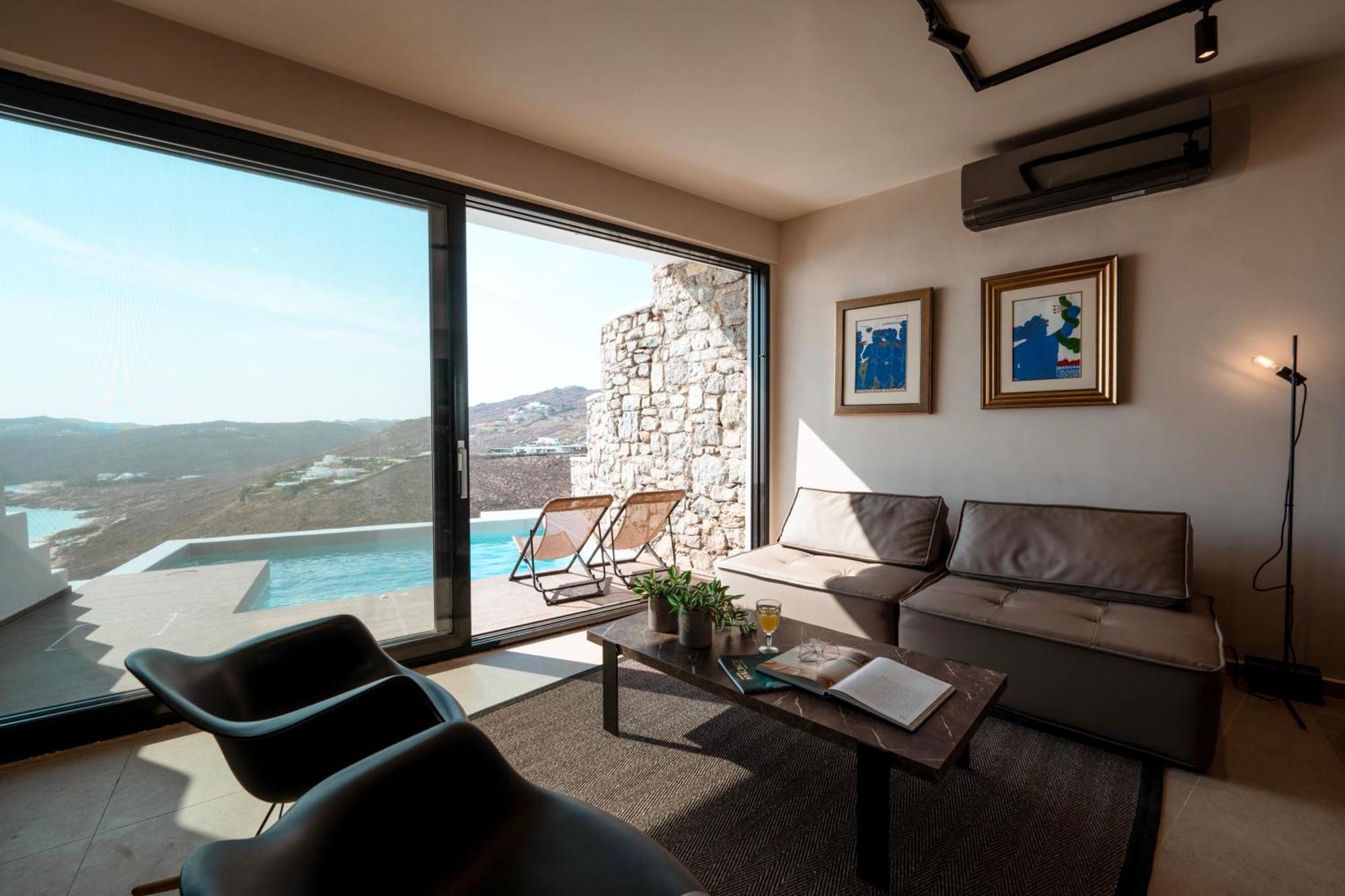 Luxury House With Private Pool At Elia Beach Mykonos Town Kültér fotó