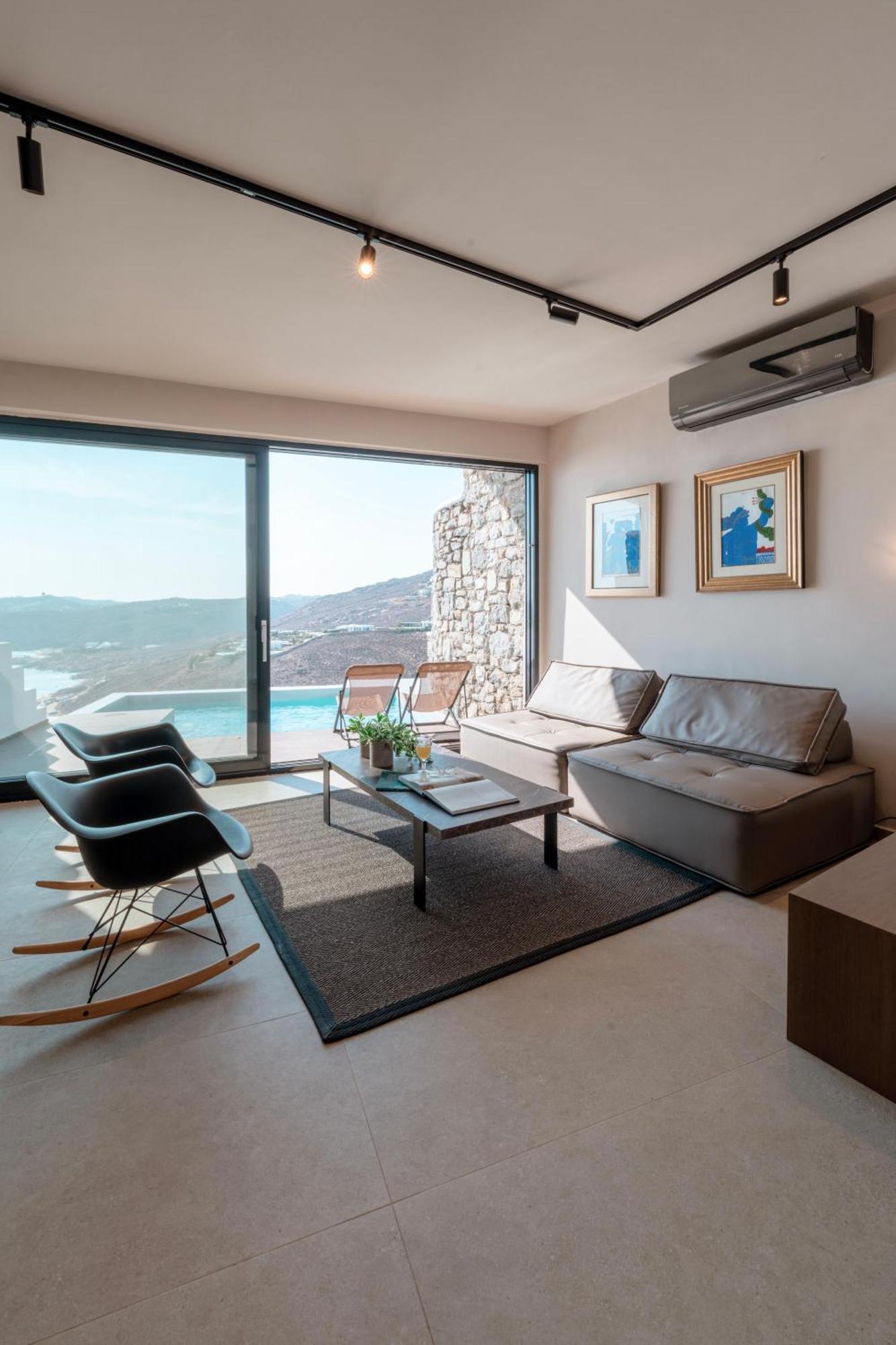 Luxury House With Private Pool At Elia Beach Mykonos Town Kültér fotó